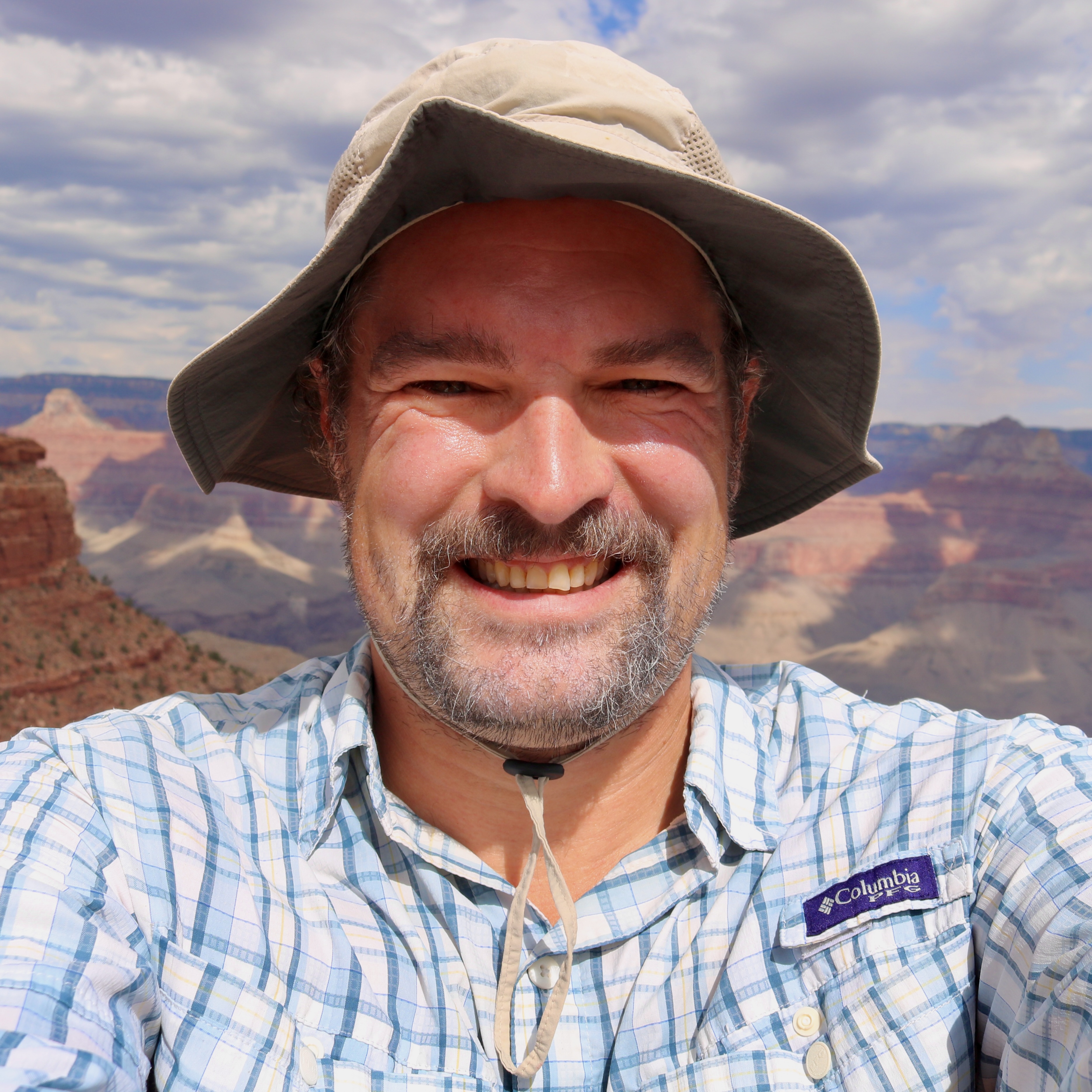 Standing at Grand Canyon