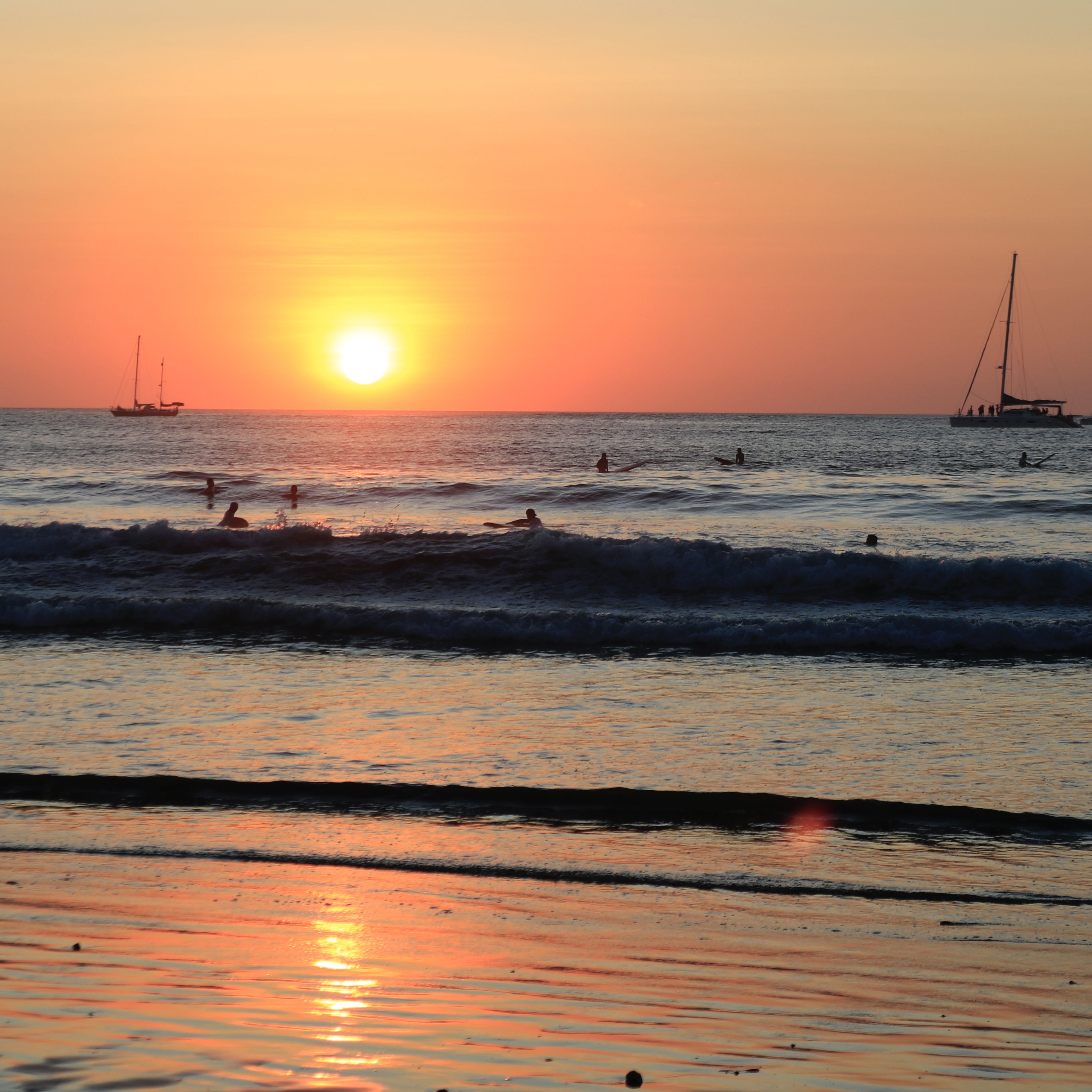 Playa Tamarindo at Sunset